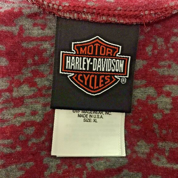 Harley-Davidson Motorcycle Tee Women's XL Embroidered Long Sleeve Biker T-Shirt - Picture 6 of 8